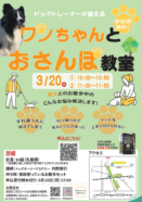 ドッグトレーナーが教えるワンちゃんとおさんぽ教室　チラシ画像データ